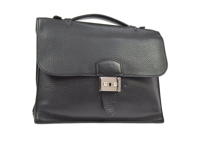 Hermès Bag A Depeche 27 Black  ref.98482