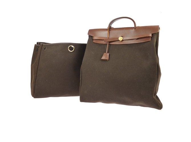 Hermès Her Bag 2 in 1 Braun  ref.98500