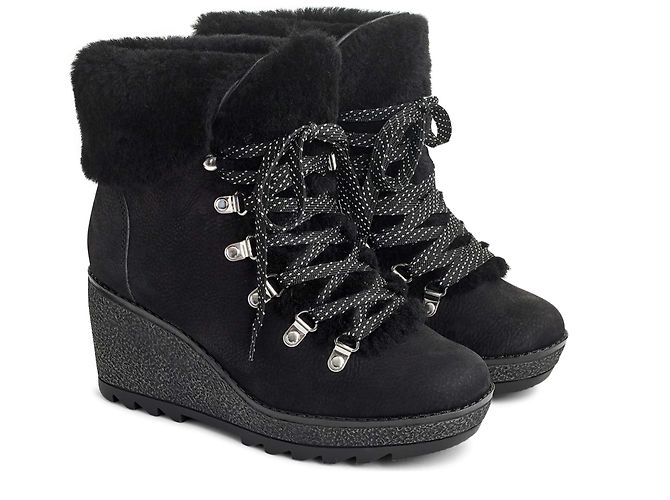 J.Crew Bottines fourrées compensées