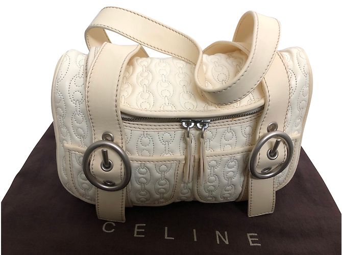 Sac à main Céline Neuf en cuir Eggshell Blanc cassé