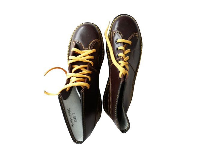 Autre Marque Grafters " Monkey Boot " Mixte Dark red Leather  ref.98666