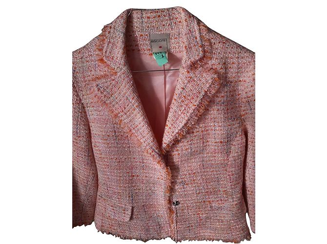 Autre Marque Biscote jacket with stitching style Pink