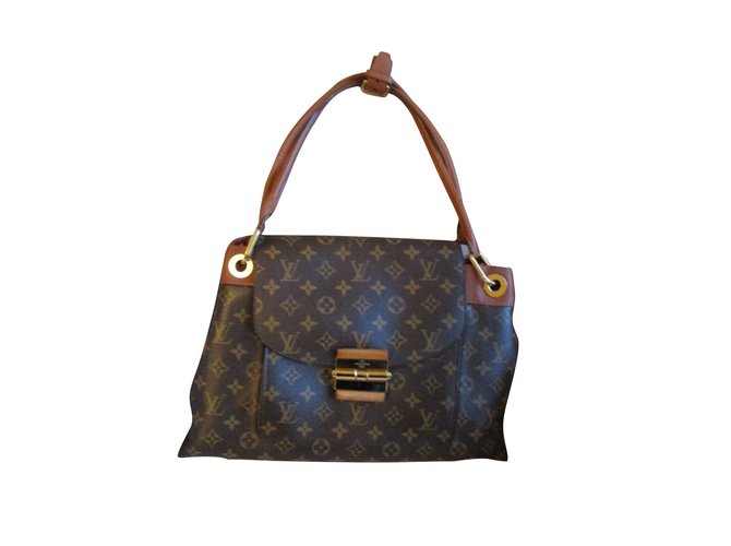Louis Vuitton Olympe in mono canvas and tan leather Brown Cloth  ref.98687