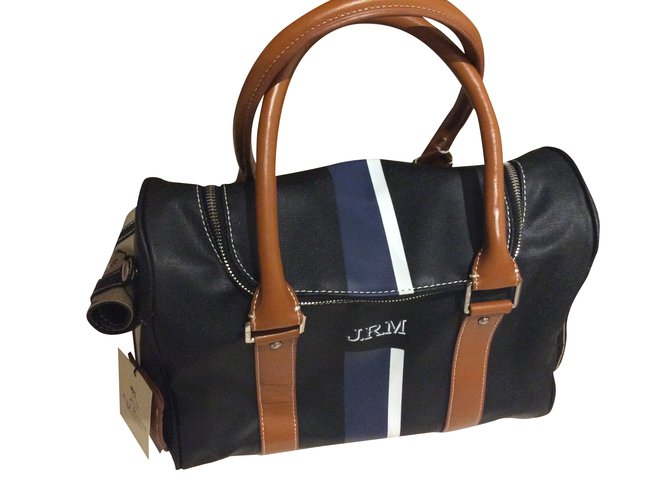 Jack Russell Malletier Dog transport bag Black Cloth  ref.98694