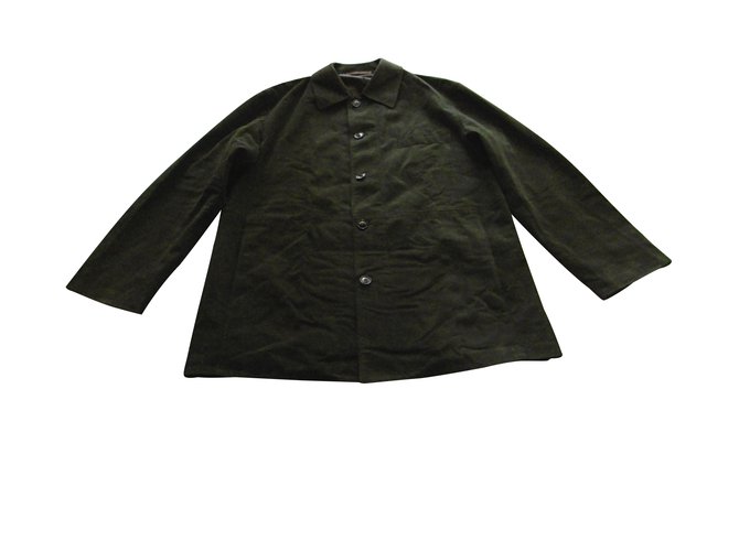 Lanvin Classic Men's Jacket Khaki Dark brown Synthetic Polyester  ref.98720