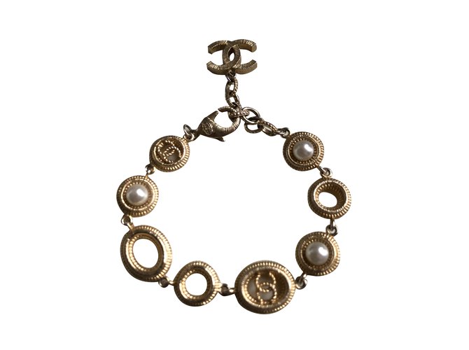 Chanel-Armband Golden Metall  ref.98779