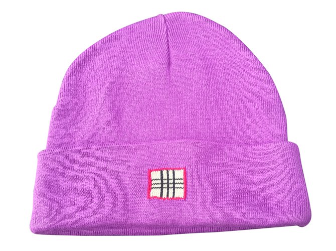 Burberry Beautiful hat Purple Cotton  ref.98801