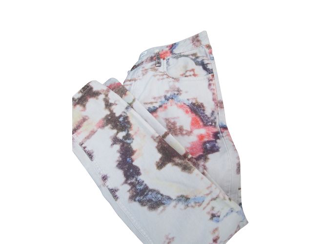 Jeans slim multicolore con stampa Isabel Marant Etoile