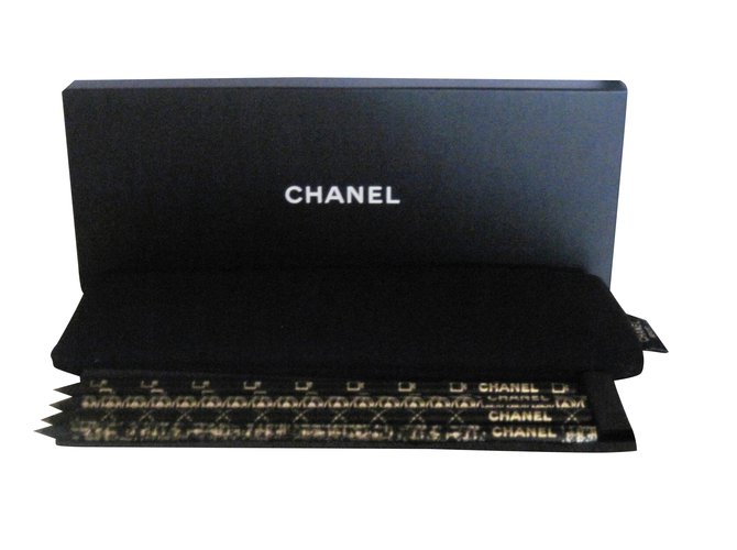 Pencil case with Chanel pencils Black Nubuck  ref.98873