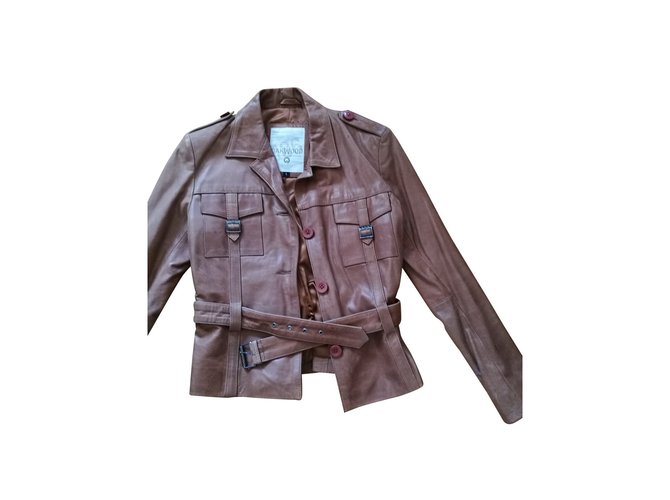 Oakwood Biker jackets Caramel Leather  ref.98912