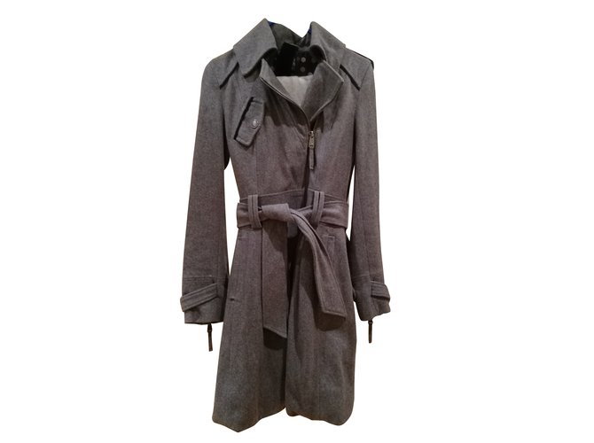 Autre Marque Coats, Outerwear Grey Wool  ref.98930