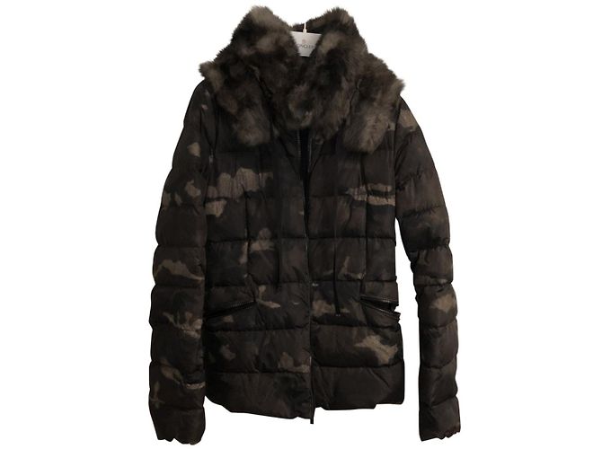 Moncler Camo Jacket Dark Green Polyester Size 2