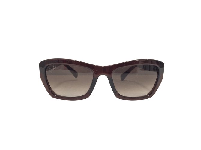 Emilio Pucci gafas de sol marrón rétro Castaño Acetato  ref.99116