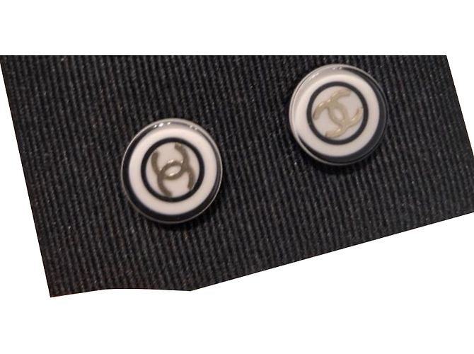 Orecchini Chanel Classic neri Nero 