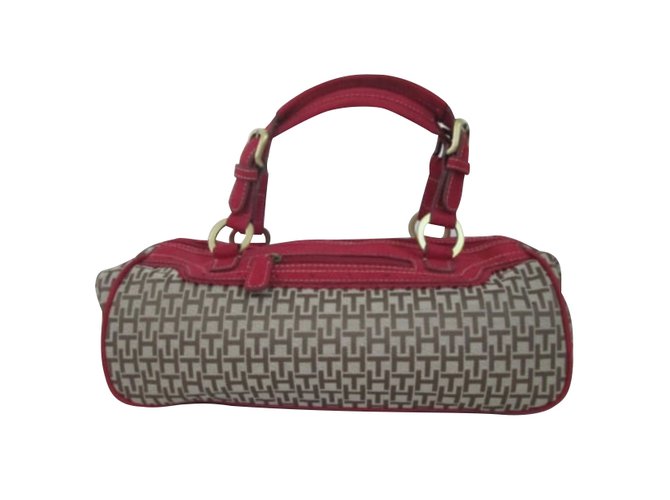 Tommy Hilfiger Handbag Dark red Cloth  ref.99181