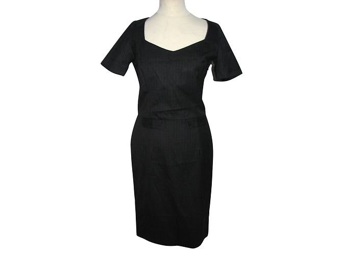 Vestido lápis Joseph City de lã cinza