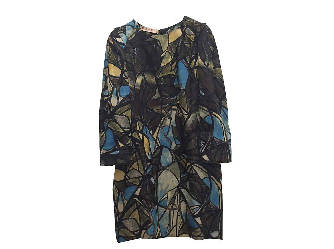 Marni Vestido estampado art déco Multicor