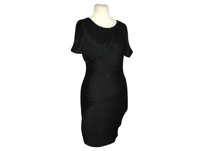 Halston Heritage Halston schwarzes, figurbetontes Kleid