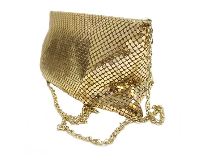 Paco Rabanne Golden handbag Metal  ref.99311