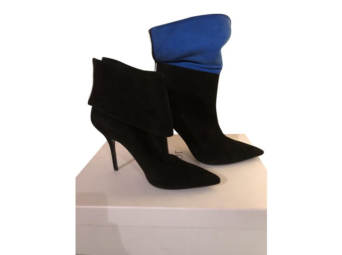 Dior Boots Black Suede  ref.99369