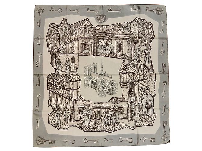 Hermès MEDIOEVO - LA VECCHIA PARIGI Grigio Seta