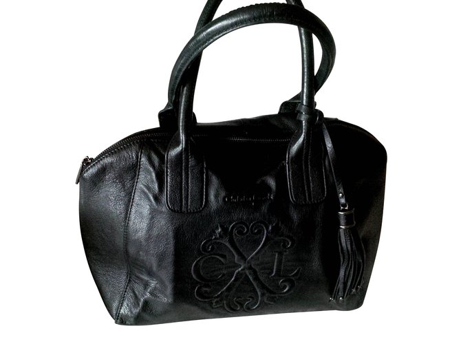 Christian Lacroix Handbags Black Leather  ref.99410