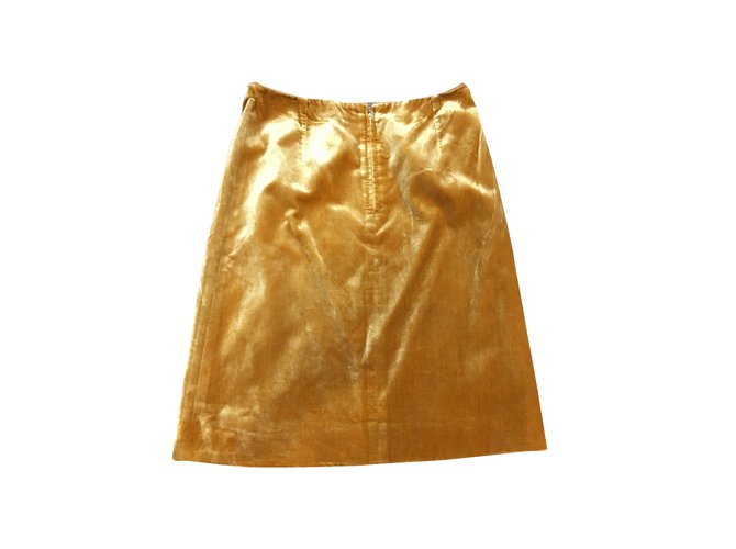 Louis Vuitton Skirts Brown Velvet  ref.100014