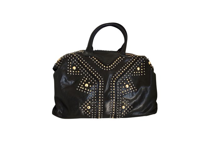Yves Saint Laurent Handbags Black Leather  ref.100016