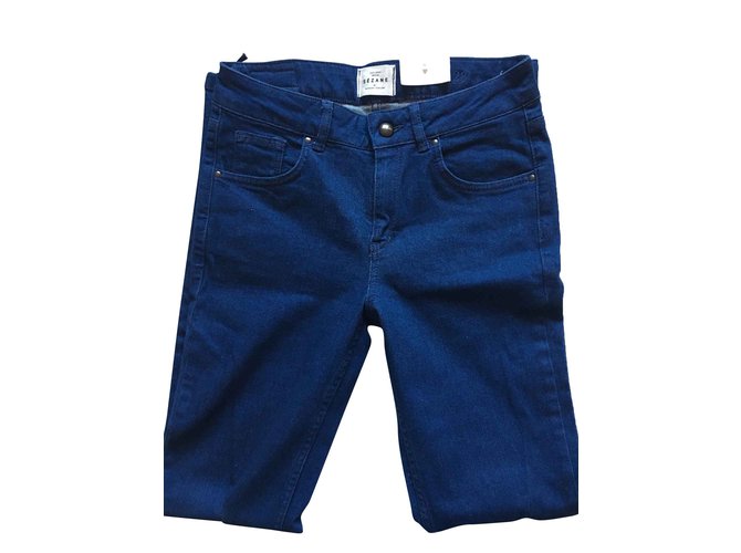 SéZane Pantalons, leggings Coton Bleu  ref.100064