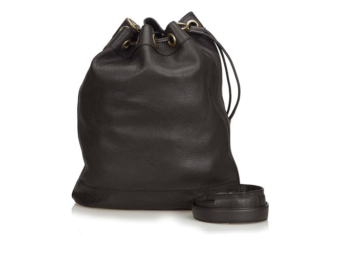 Gucci Leather Bucket Bag Handbags 