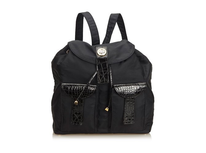 versace drawstring backpack