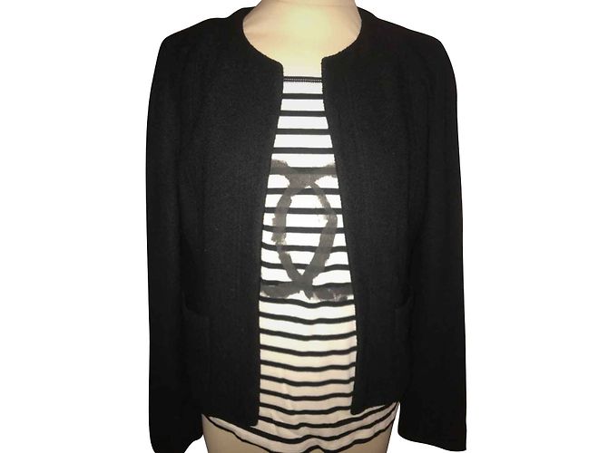 Chanel Jackets Black
