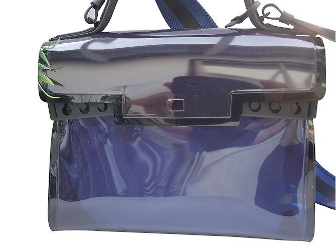 Borsa a mano Delvaux Dark Night Storm Blu Scuro