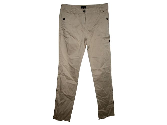 Vaqueros cargo Escada beige de algodón 