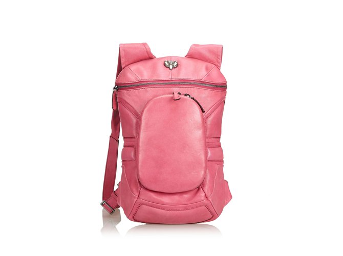 Céline Leather Backpack Pink  ref.100488