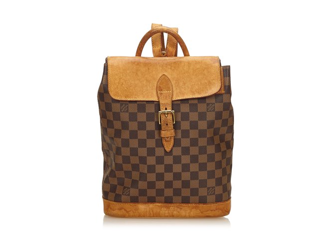 Brown Louis Vuitton Damier Ebene Arlequin Backpack