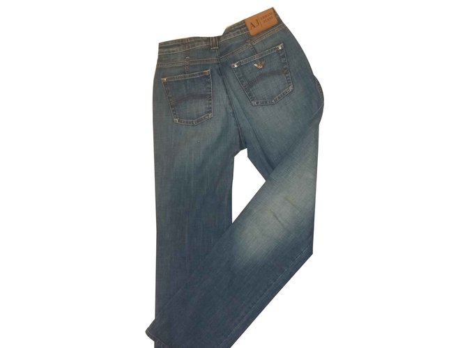 Armani Jeans Coton Bleu Bleu Marine  ref.100546