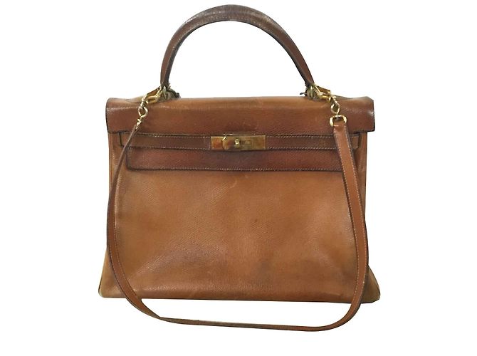 Hermès Kelly 32 Castaño Cuero