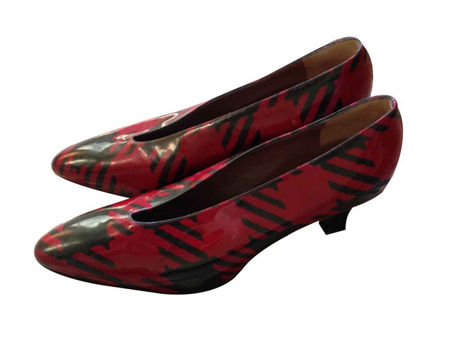 chaussures sergio rossi Cuir vernis Rouge  ref.100584