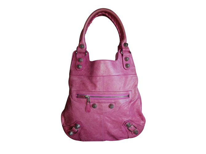Balenciaga Giant bag 21 Slim Hobo Pink Lambskin  ref.100619