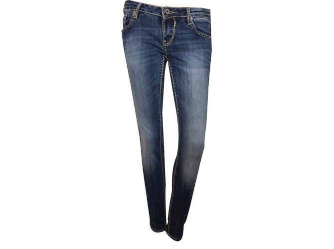Autre Marque jeans Coton Elasthane Bleu  ref.100631