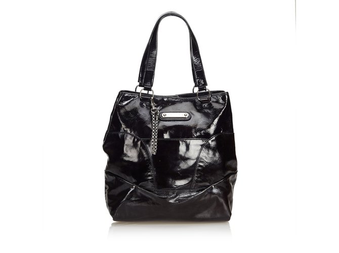 Céline Patent Leather Tote Bag Black  ref.100755