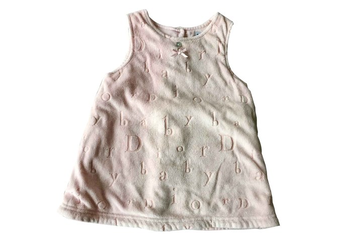 Baby Dior Dresses Pink Velvet  ref.100797