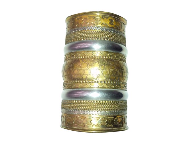 Autre Marque Bracelets Silvery Golden Metal  ref.100811