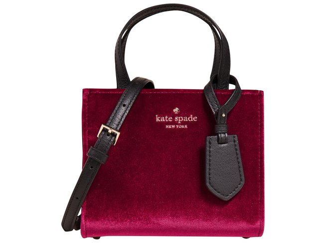 Kate Spade Handbags Dark red Velvet  ref.100866