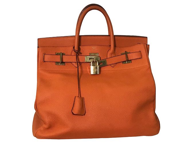 Hermès Haut A Courroies Birkin 40 Orange