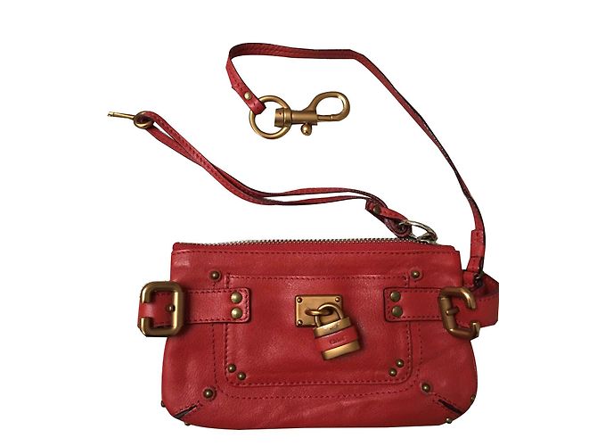 Chloé paddington Rosso Pelle