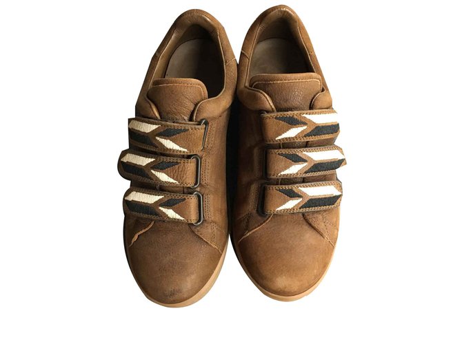 Jerome Dreyfuss Sneakers Beige Leather  ref.170358