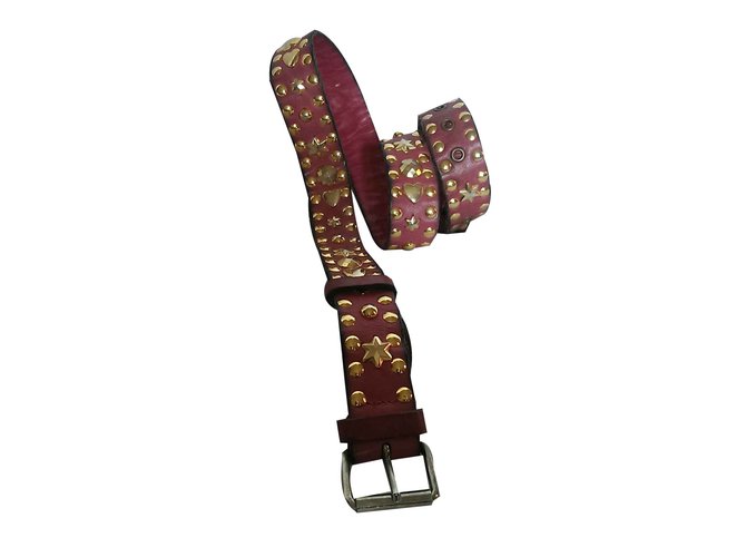 Sonia Rykiel Belts Pink Leather  ref.101013