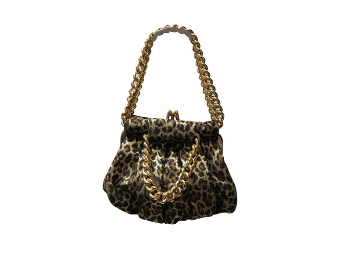 Christian Louboutin Handbags Leopard print Satin  ref.101038